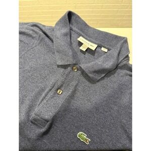Lacoste Men's Long Sleeve Classic Fit Polo Shirt, Casual Blue, XL